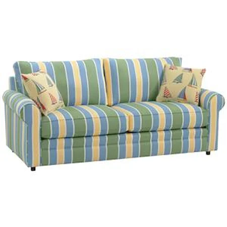 Upholstered Sleeper Sofa with Welt Cord Trim
